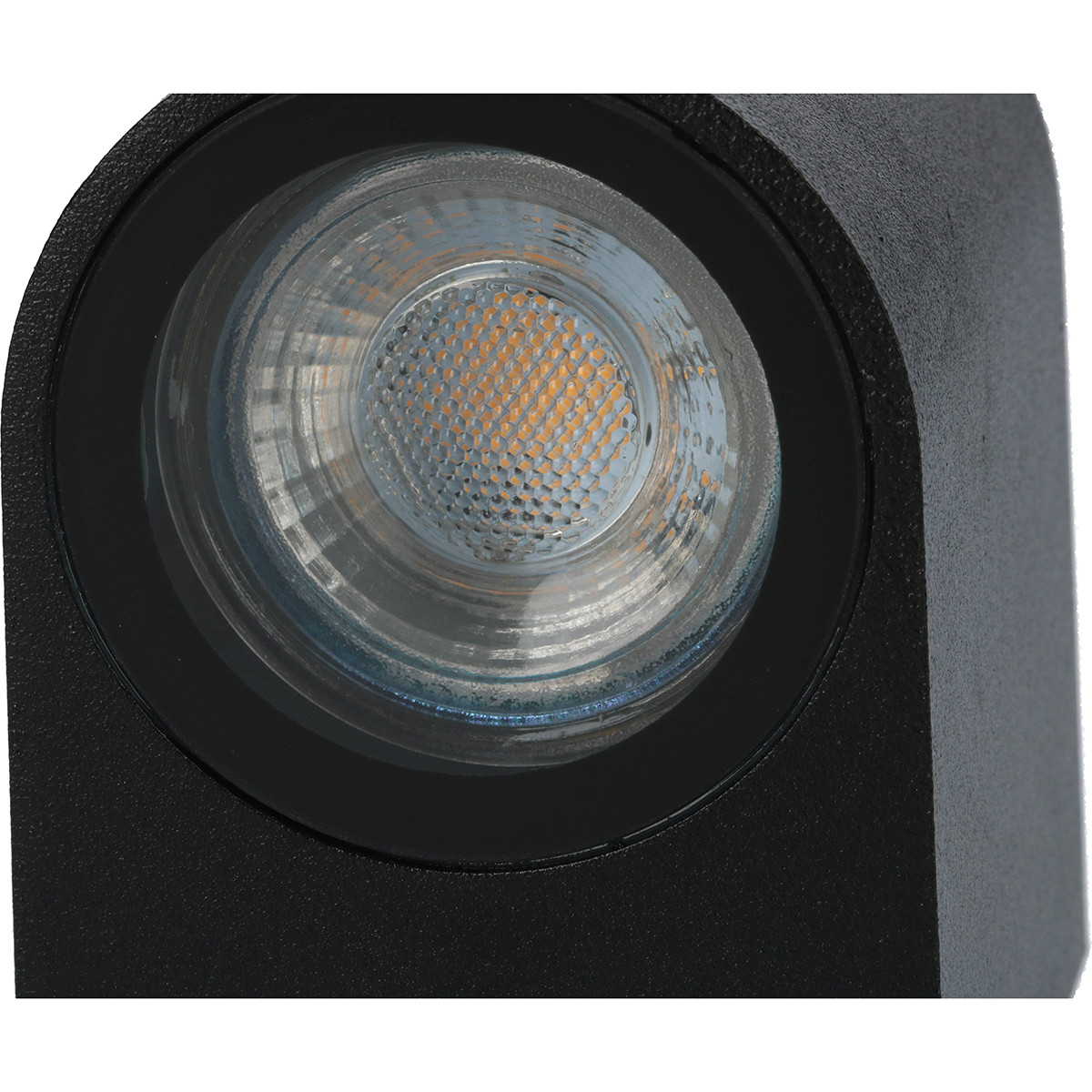 LED Tuinverlichting - Buitenlamp - Prixa Hoptron - GU10 Fitting - Rond - Mat Zwart - Aluminium - Philips - CorePro 827 36D - 4.6W - Warm Wit 2700K