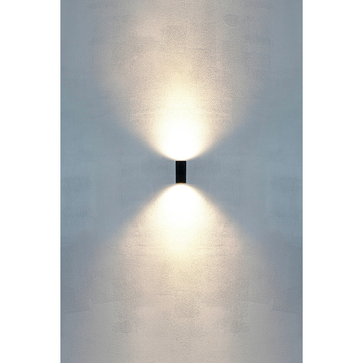 LED Tuinverlichting - Buitenlamp - Prixa Hoptron - Up en Down - GU10 Fitting - Vierkant - Mat Zwart - Aluminium - Philips - CorePro 840 36D - 4.6W - Natuurlijk Wit 4000K