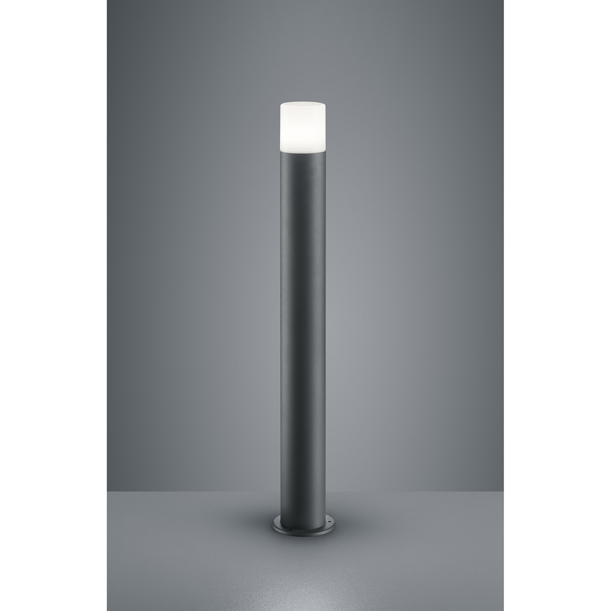 LED Tuinverlichting - Staand Buitenlamp - Trion Hosina XL - E27 Fitting - Spatwaterdicht IP44 - Mat Antraciet - Aluminium