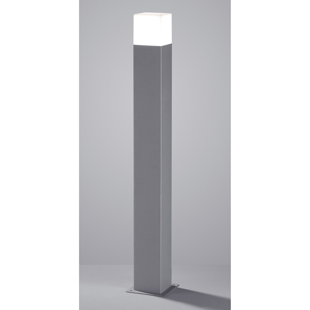 LED Tuinverlichting - Staand Buitenlamp - Trion Hudsy XL - 3.5W - Warm Wit 3000K - Spatwaterdicht IP44 - Mat Titaan - Aluminium