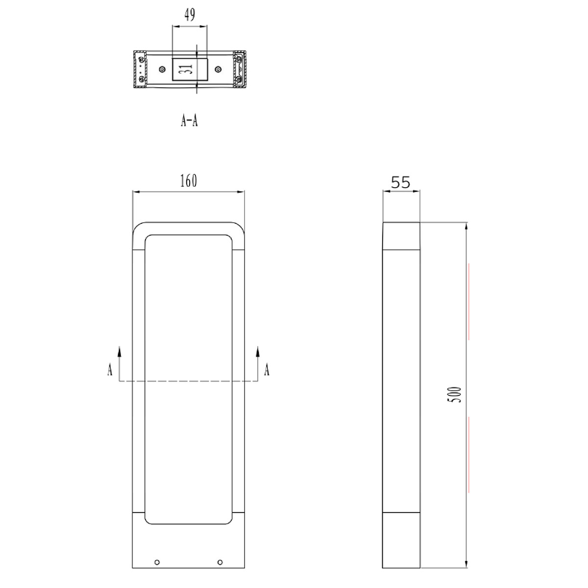 LED Tuinverlichting - Buitenlamp - Trion Riona - Staand - 4W - Mat Antraciet - Aluminium