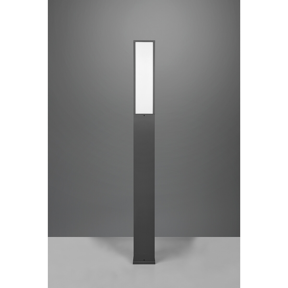 LED Tuinverlichting - Staande Buitenlamp - Trion Ficco XL - 15W - Warm Wit 3000K - Rechthoek - Mat Antraciet - Aluminium