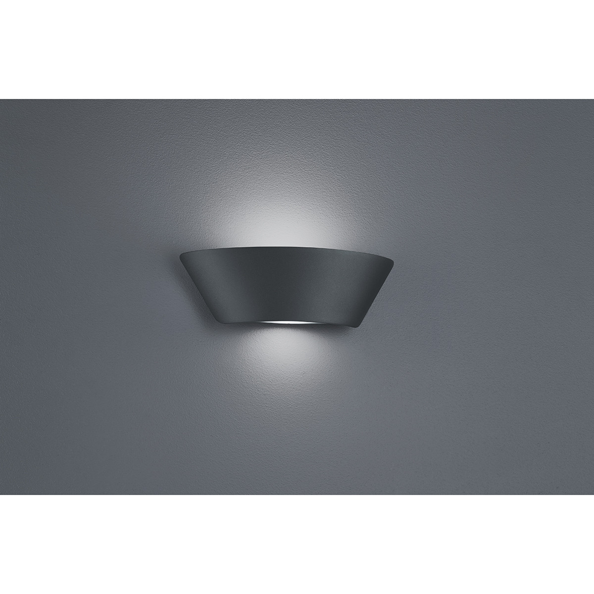 LED Tuinverlichting - Wandlamp Buitenlamp - Trion Sacamon Up and Down - 7.5W - Warm Wit 3000K - Waterdicht IP54 - Mat Antraciet - Aluminium