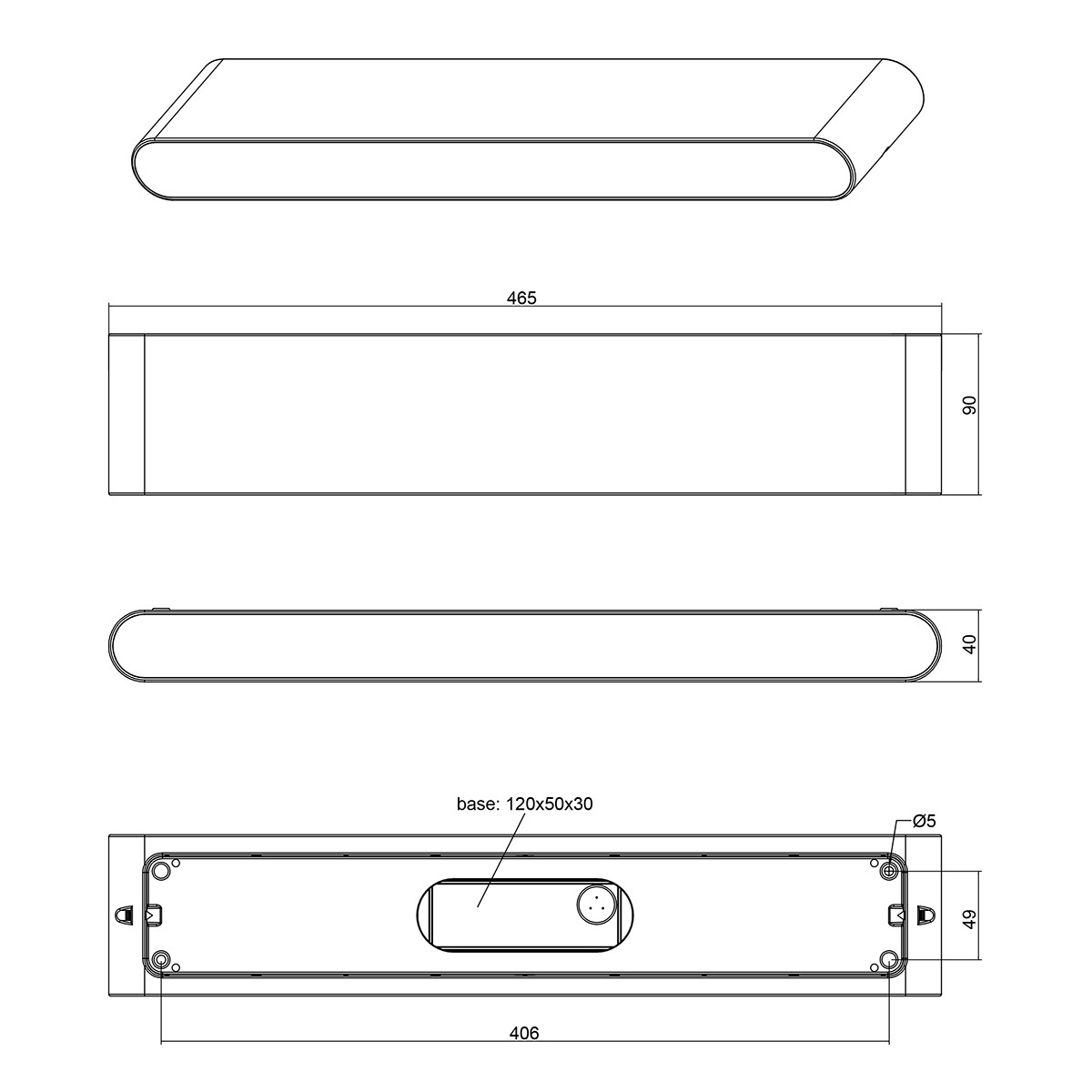 LED Tuinverlichting - Tuinlamp - Trion Thino - Wand - 16W - Mat Antraciet - Aluminium