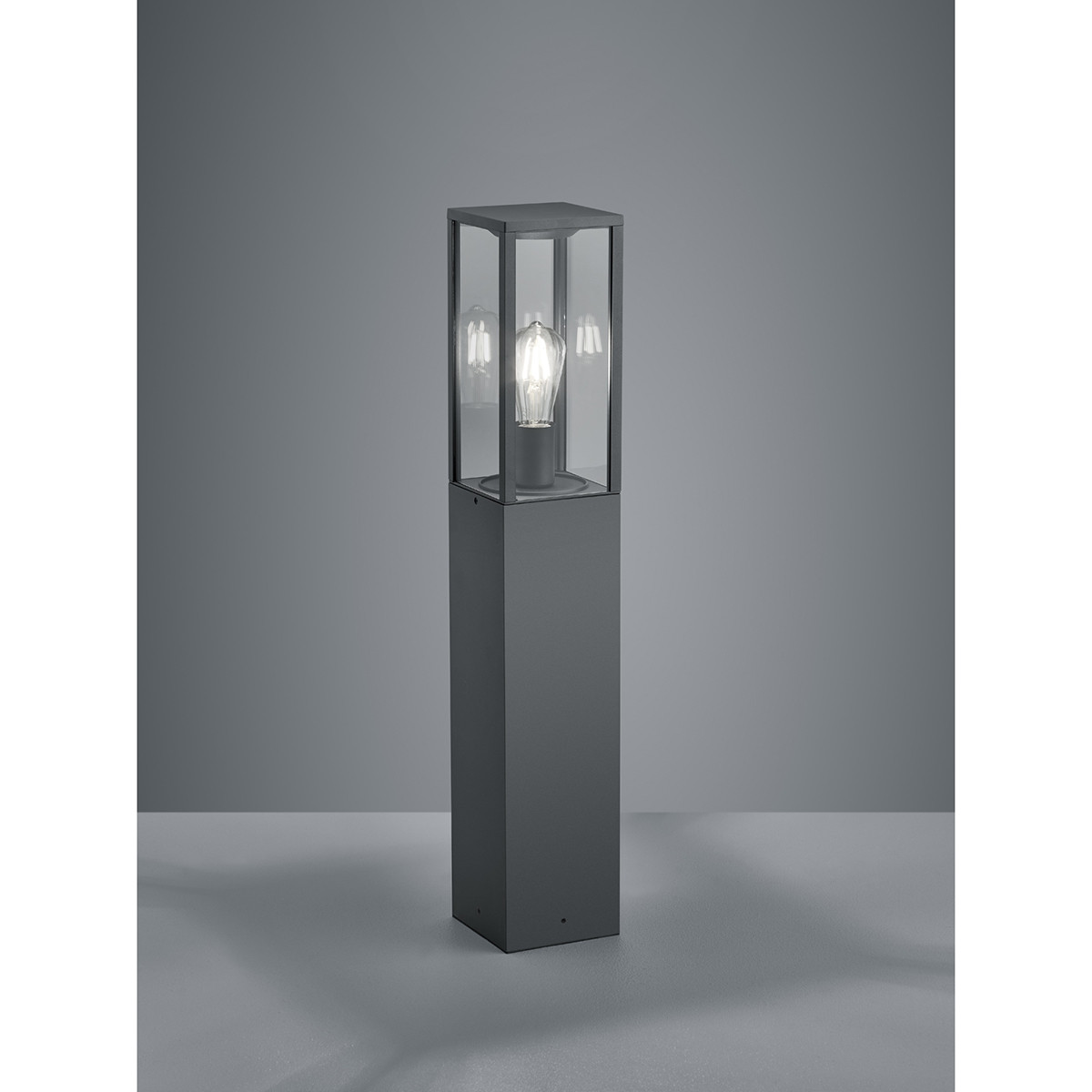 LED Tuinverlichting - Staande Buitenlamp - Trion Garinola XL - E27 Fitting - Mat Antraciet - Aluminium