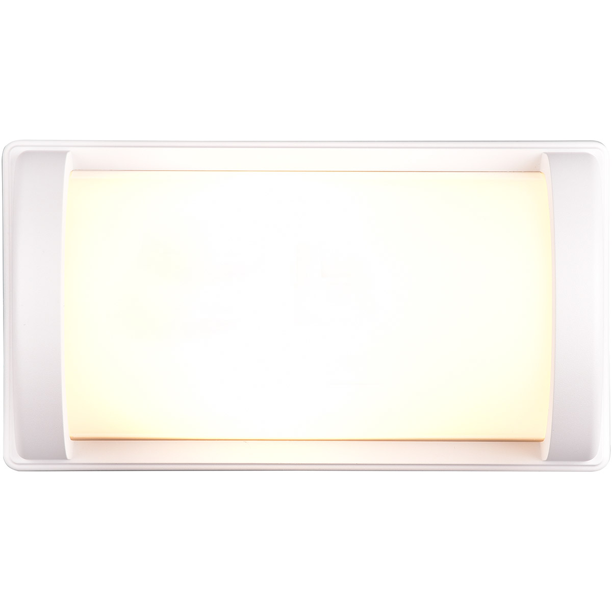 LED Tuinverlichting - Wandlamp Buitenlamp - Trion Hanem - E27 Fitting - Rond - Mat Wit - Aluminium