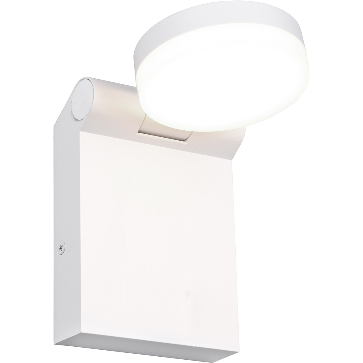 LED Tuinverlichting - Wandlamp Buitenlamp - Trion Nuri - 7.5W - Aanpasbare Kleur - Spatwaterdicht IP44 - Mat Wit - Aluminium