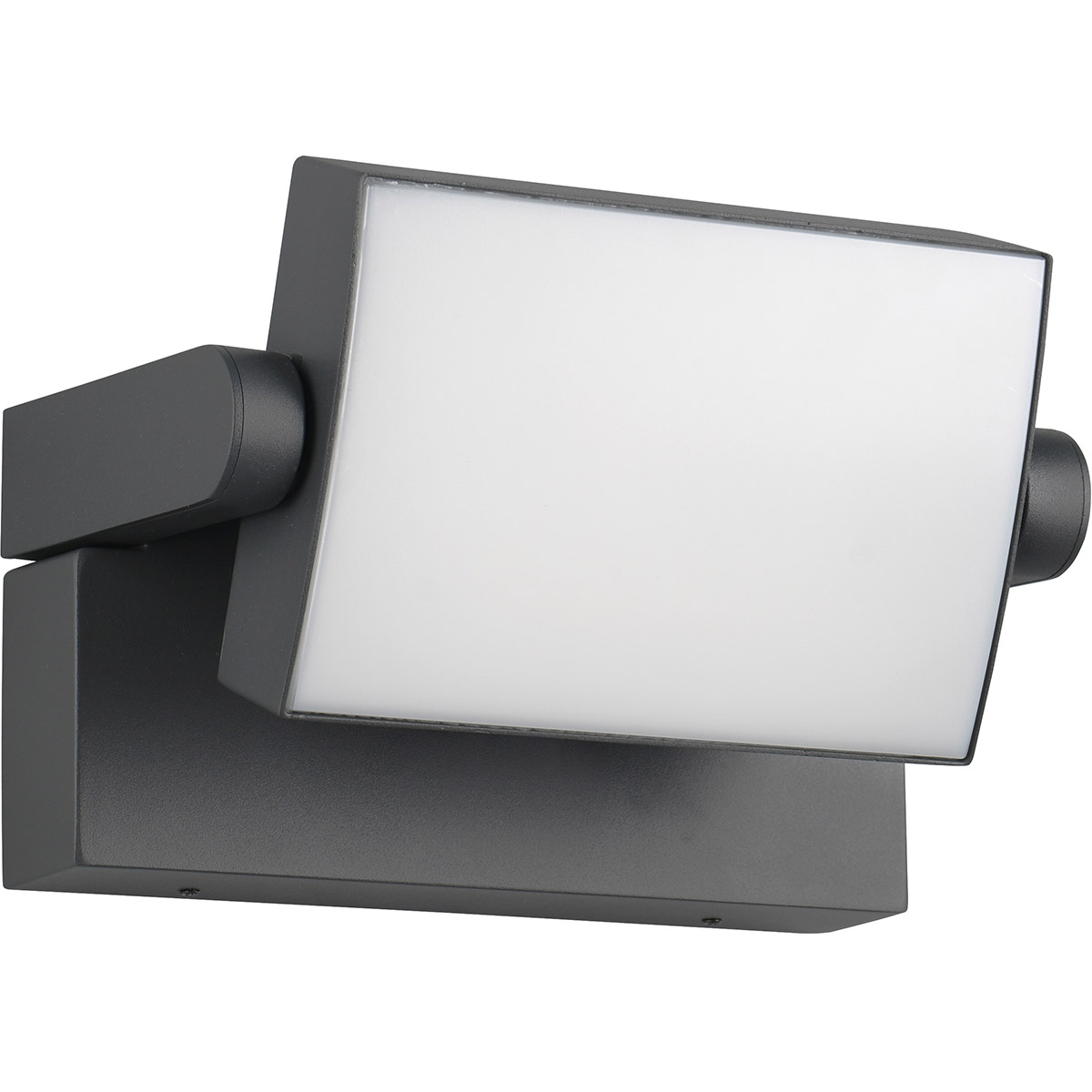 LED Tuinverlichting - Wandlamp Buitenlamp - Trion Sansar - 10W - Warm Wit 3000K - Waterdicht IP54 - Antraciet - Aluminium