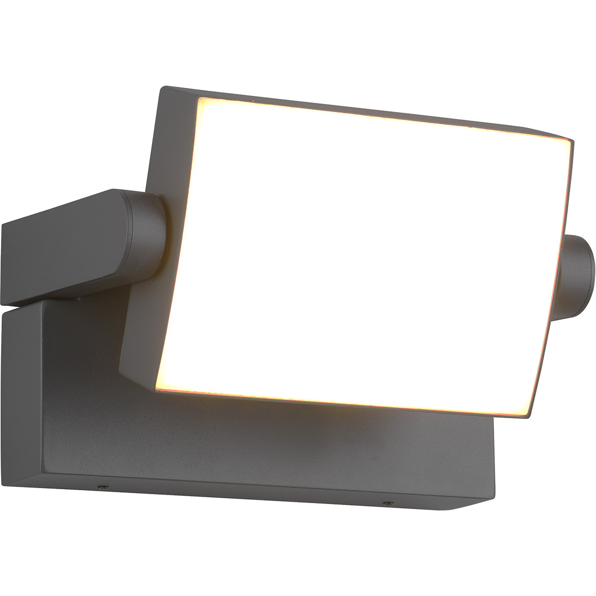 LED Tuinverlichting - Wandlamp Buitenlamp - Trion Sansar - 10W - Warm Wit 3000K - Waterdicht IP54 - Antraciet - Aluminium