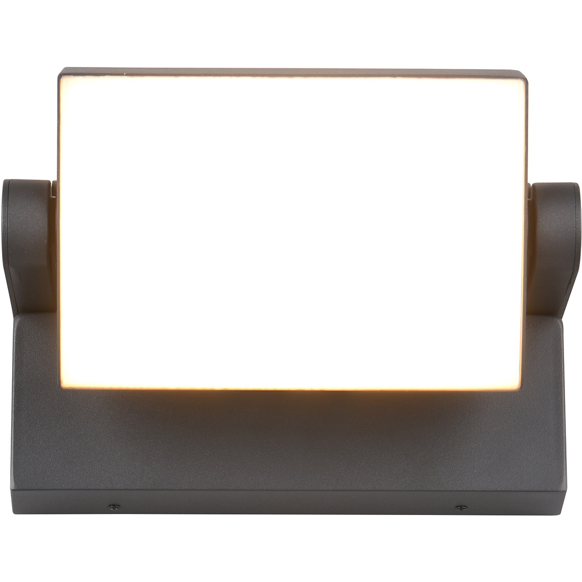 LED Tuinverlichting - Wandlamp Buitenlamp - Trion Sansar - 10W - Warm Wit 3000K - Waterdicht IP54 - Antraciet - Aluminium