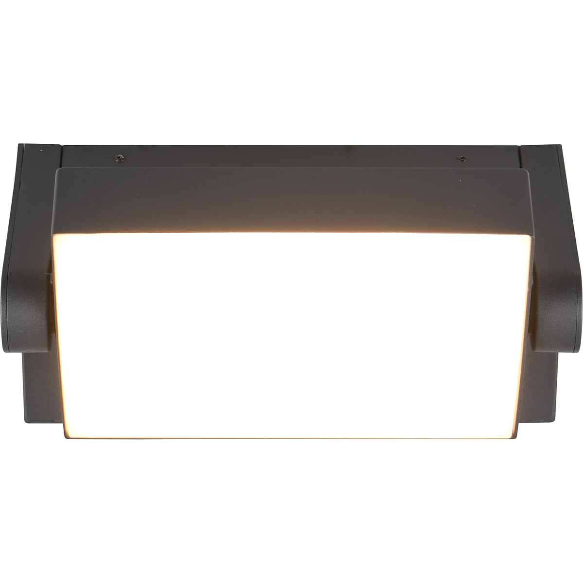 LED Tuinverlichting - Wandlamp Buitenlamp - Trion Sansar - 10W - Warm Wit 3000K - Waterdicht IP54 - Antraciet - Aluminium