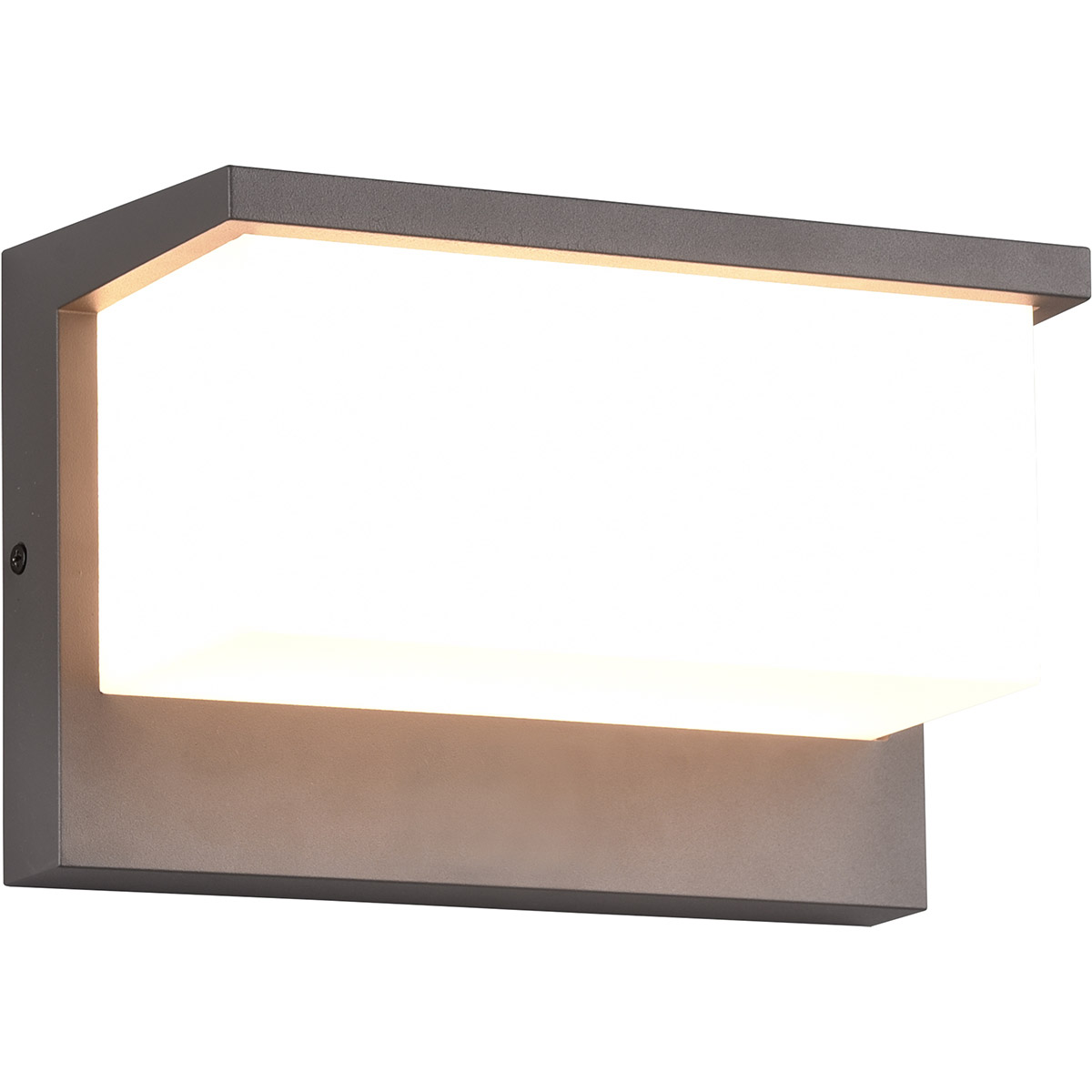 LED Tuinverlichting - Wandlamp Buitenlamp - Trion Stos - 13W - Warm Wit 3000K - Waterdicht IP54 - Antraciet - Aluminium