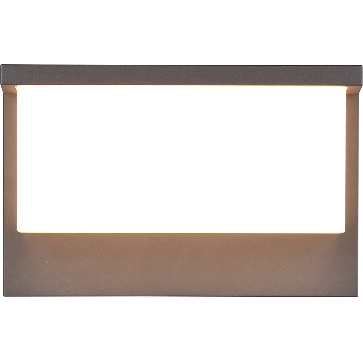 LED Tuinverlichting - Wandlamp Buitenlamp - Trion Stos - 13W - Warm Wit 3000K - Waterdicht IP54 - Antraciet - Aluminium