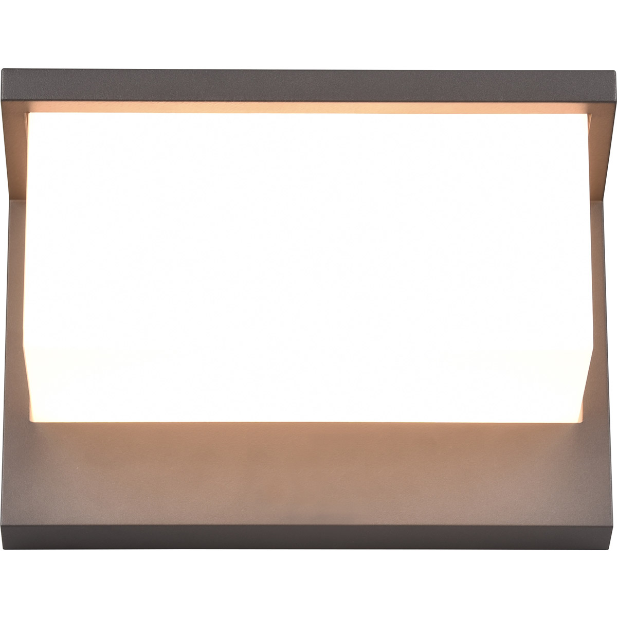 LED Tuinverlichting - Wandlamp Buitenlamp - Trion Stos - 13W - Warm Wit 3000K - Waterdicht IP54 - Antraciet - Aluminium