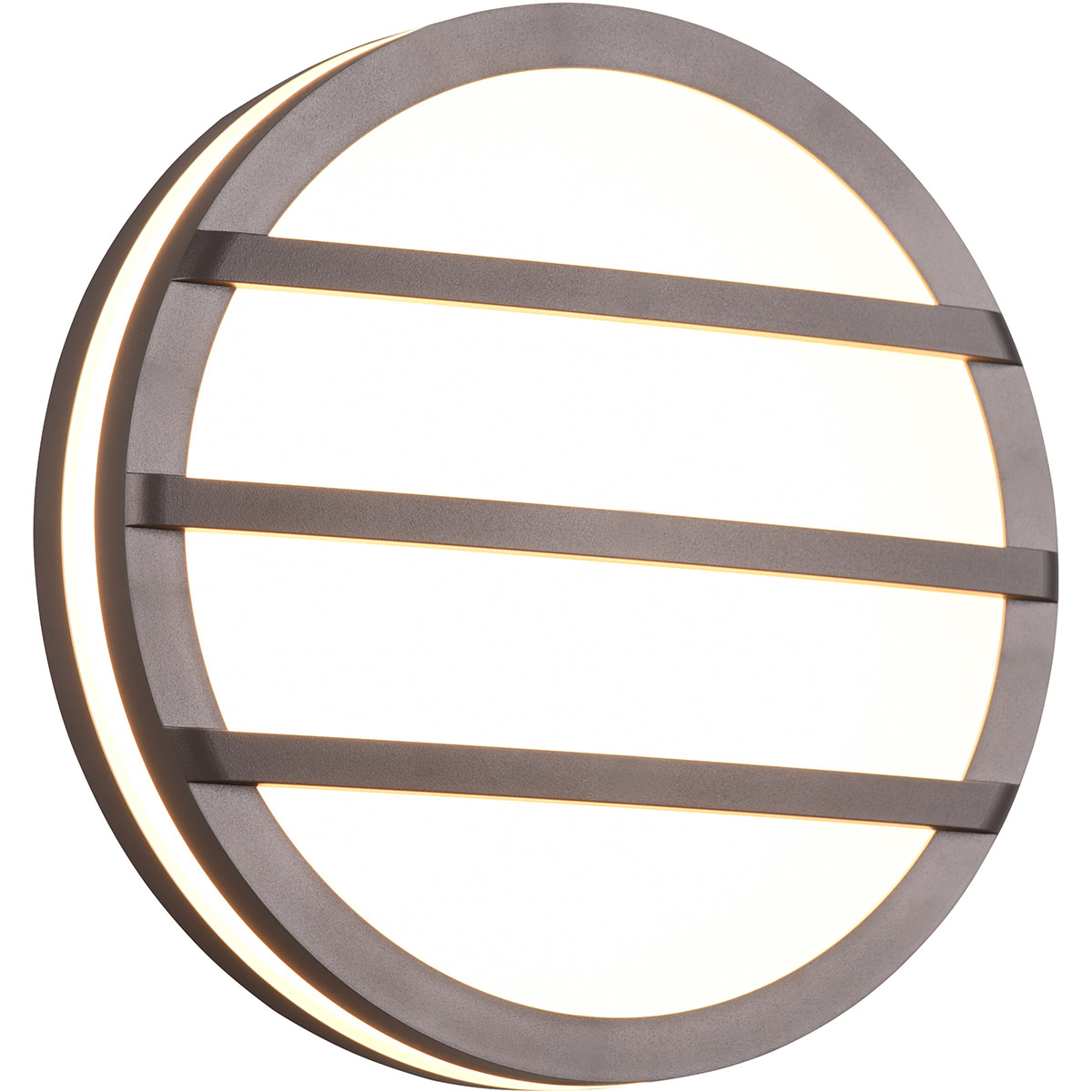 LED Tuinverlichting - Wandlamp Buitenlamp - Trion Verano - 9.5W - Warm Wit 3000K - Rond - Antraciet - Kunststof