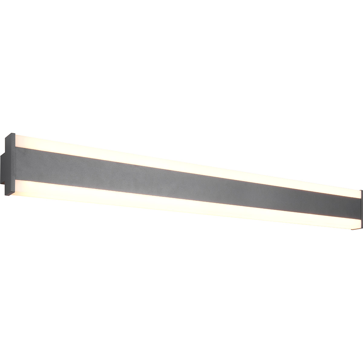 LED Tuinverlichting - Wandlamp Buitenlamp - Trion Watson - 11W - Aanpasbare Kleur - Rechthoek - Antraciet - Aluminium