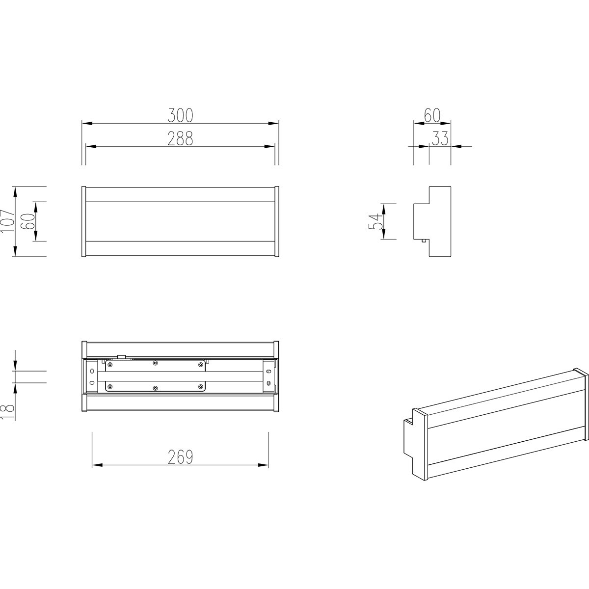 LED Tuinverlichting - Wandlamp Buitenlamp - Trion Watson - 7W - Aanpasbare Kleur - Rechthoek - Antraciet - Aluminium