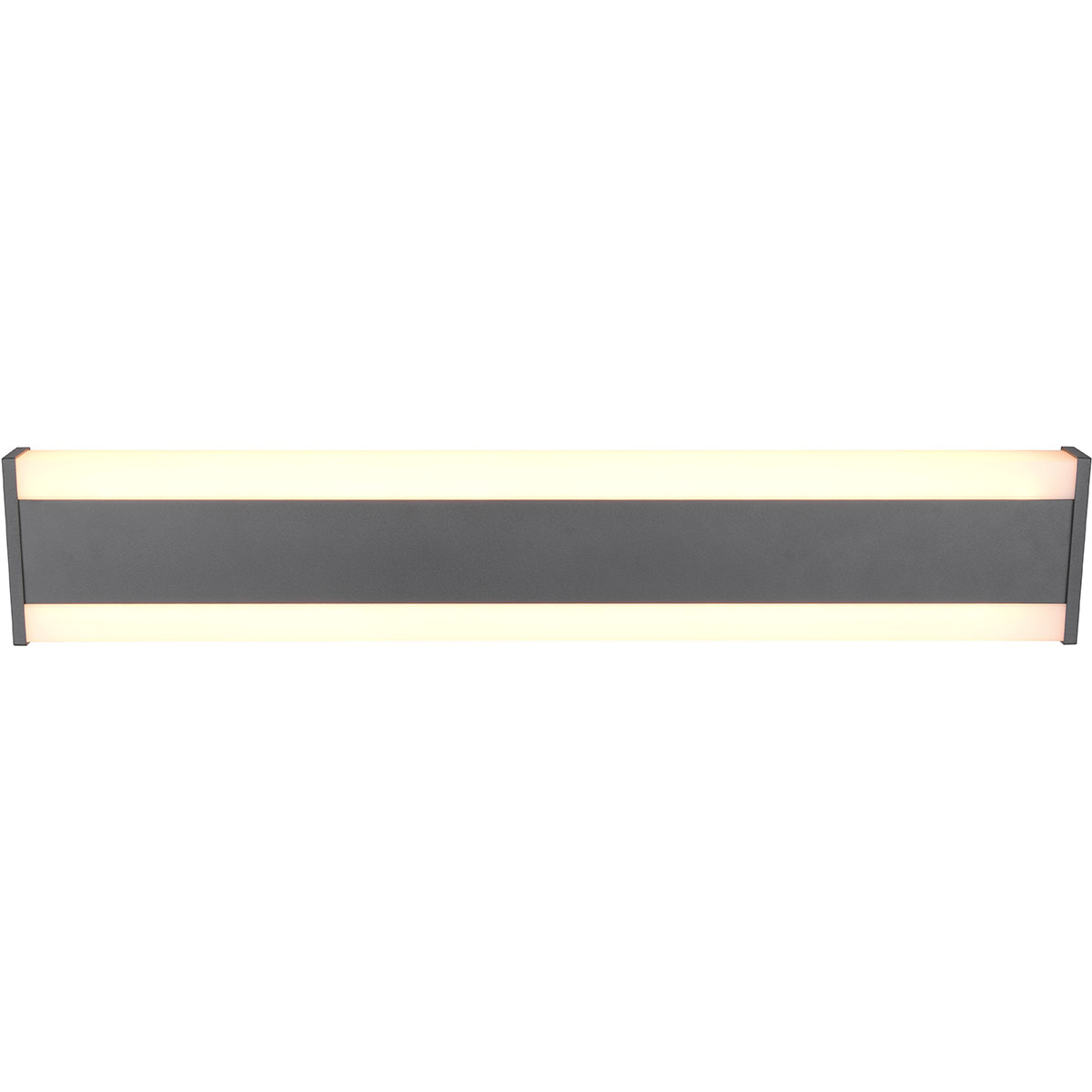 LED Tuinverlichting - Wandlamp Buitenlamp - Trion Watson - 8W - Aanpasbare Kleur - Rechthoek - Antraciet - Aluminium