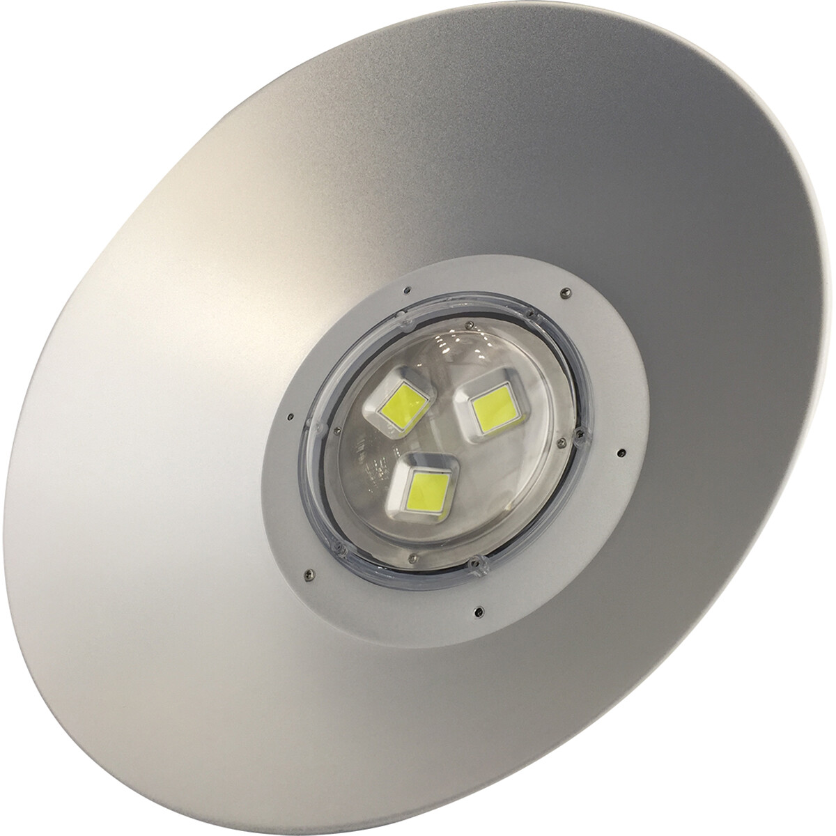 LED UFO High Bay 100W - Aigi Mania - Magazijnverlichting - Waterdicht IP65 - Natuurlijk Wit 4000K - Mat Zwart - Aluminium