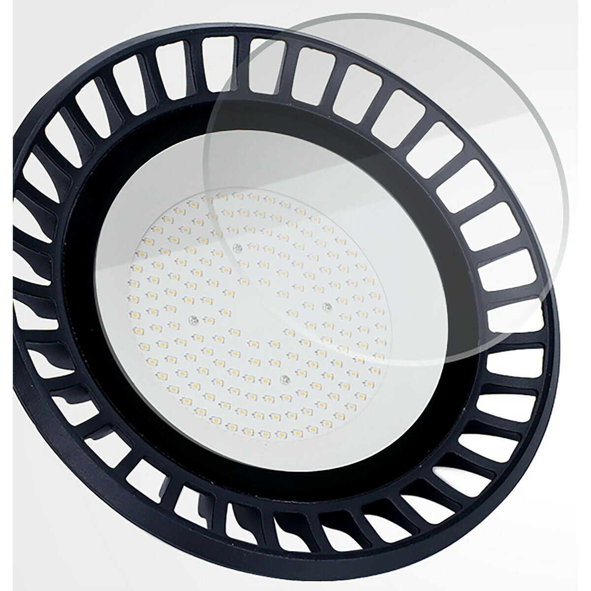 LED UFO High Bay 150W - Aigi Eiya - Magazijnverlichting - Waterdicht IP65 - Natuurlijk Wit 4000K - Aluminium