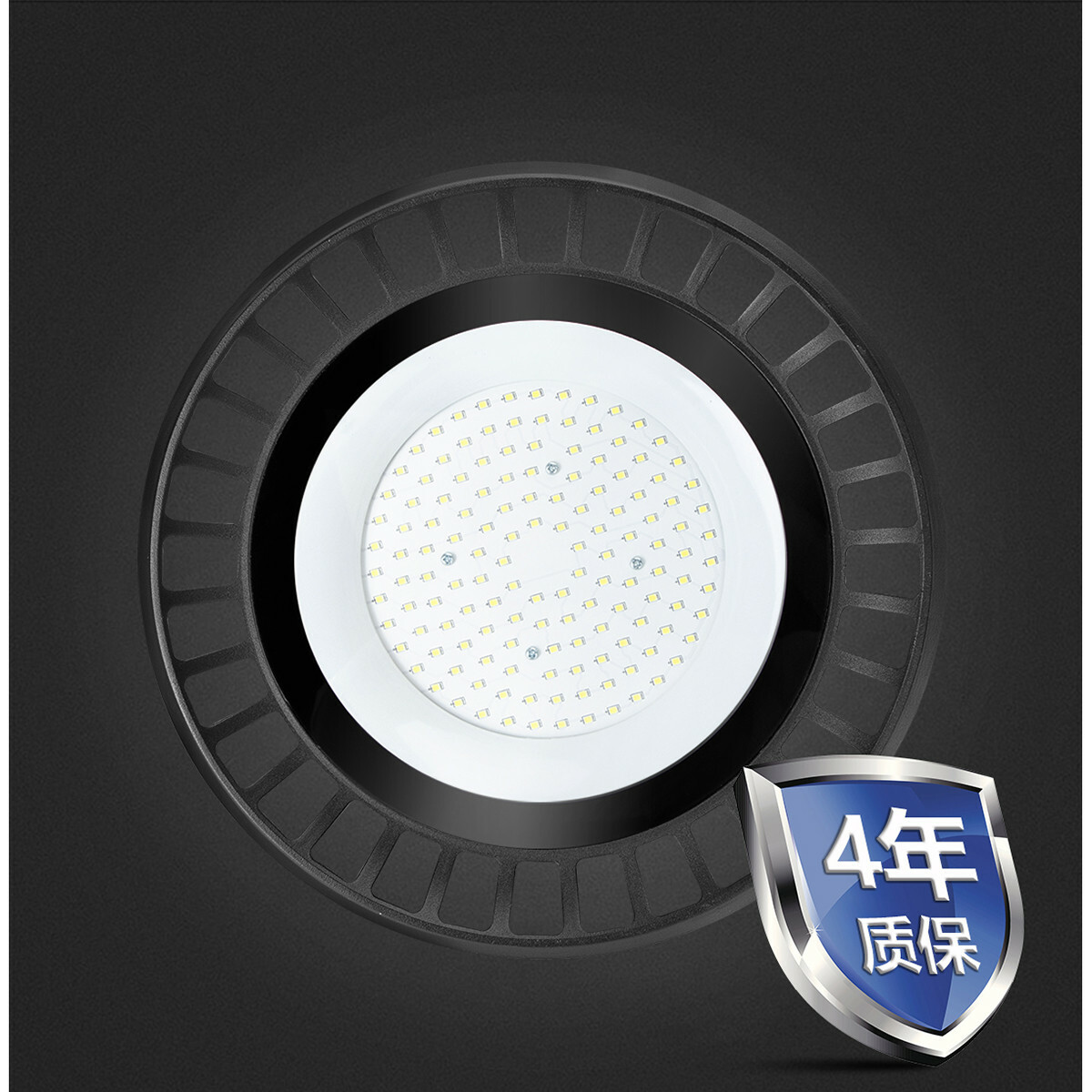 LED UFO High Bay 150W - Aigi Retri - Magazijnverlichting - Waterdicht IP65 - Helder/Koud Wit 6500K - Aluminium