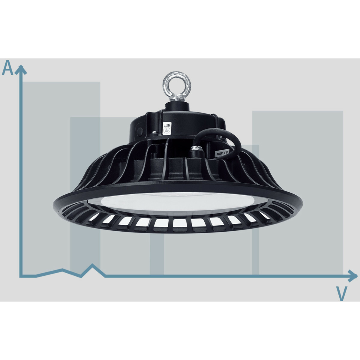 LED UFO High Bay 150W - Aigi Retri - Magazijnverlichting - Waterdicht IP65 - Helder/Koud Wit 6500K - Aluminium