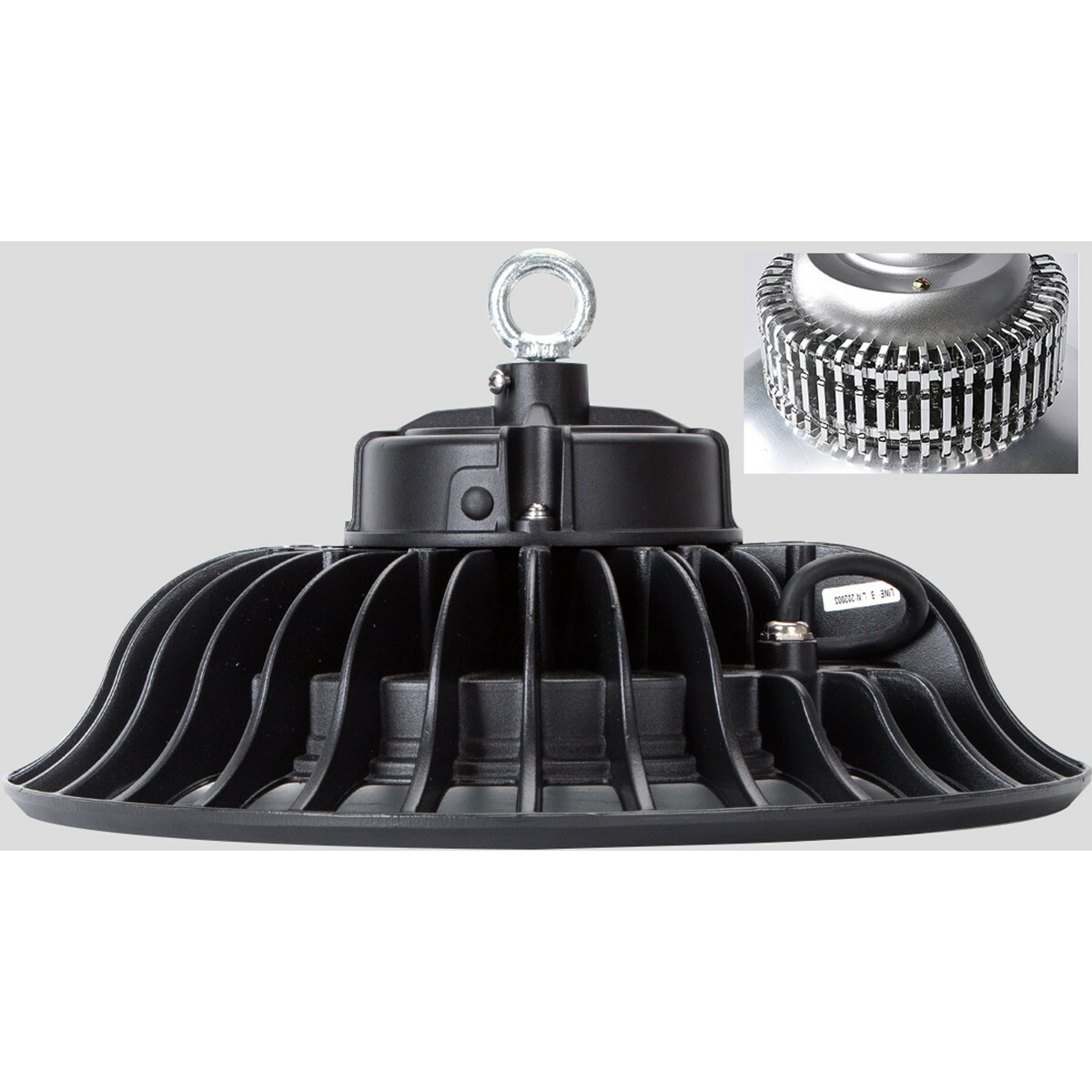 LED UFO High Bay 150W - Aigi Retri - Magazijnverlichting - Waterdicht IP65 - Helder/Koud Wit 6500K - Aluminium