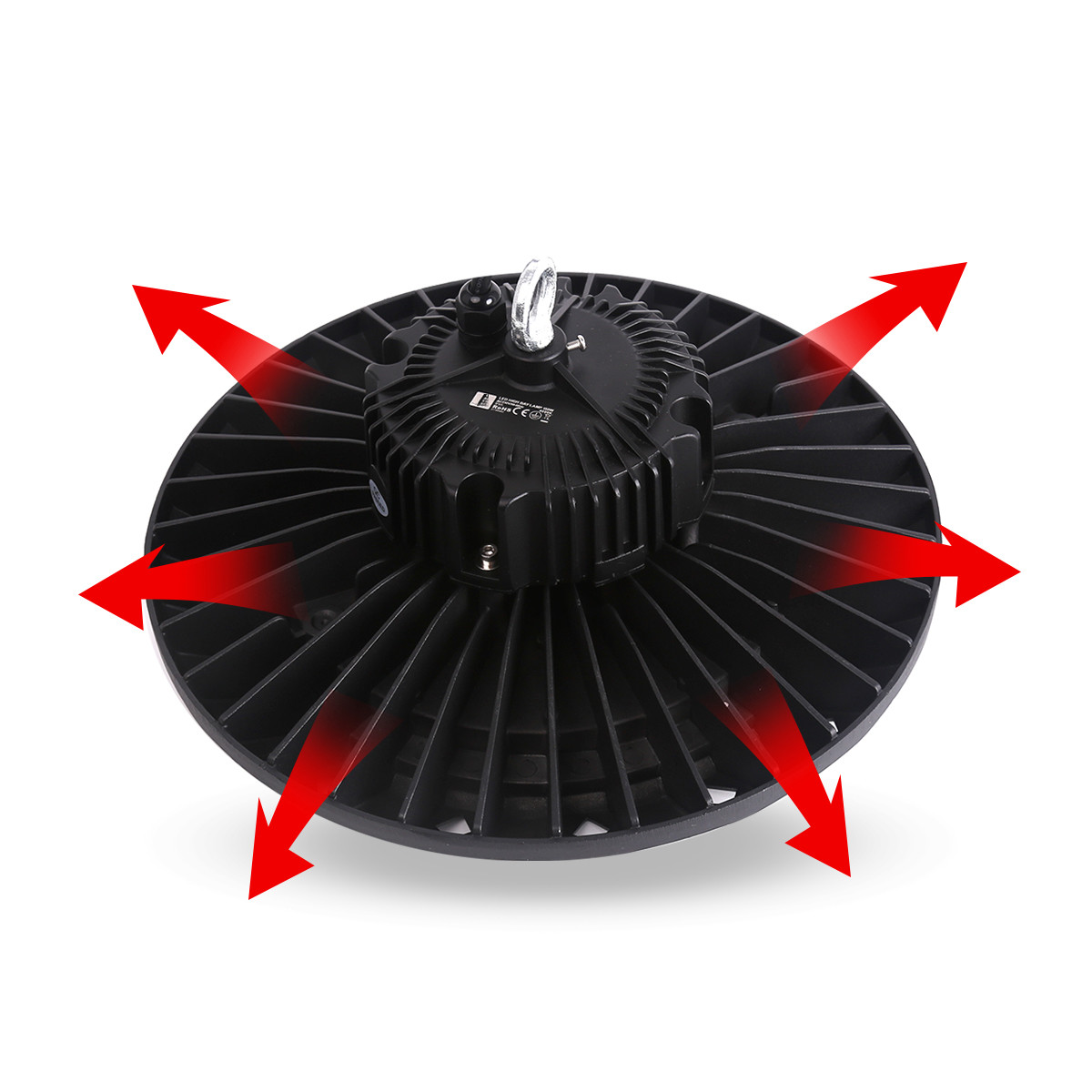 LED UFO High Bay 200W - Aigi - MEAN WELL Driver - Magazijnverlichting - Waterdicht IP65 - Helder/Koud Wit 5700K - Aluminium