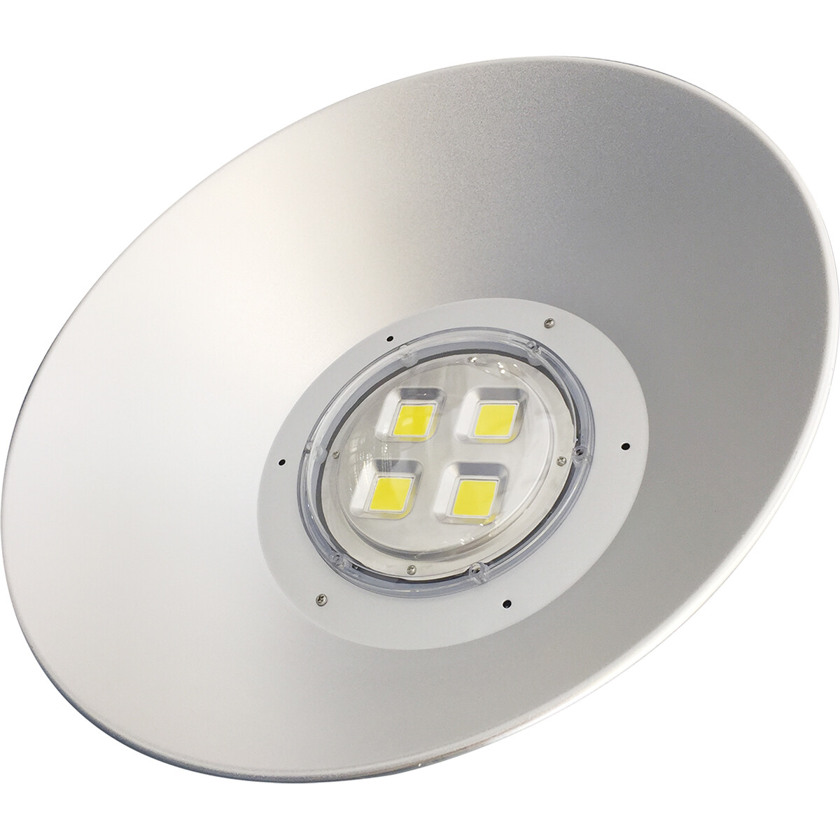 LED UFO High Bay 200W - Aigi Mania - Magazijnverlichting - Waterdicht IP65 - Helder/Koud Wit 6000K - Mat Zwart - Aluminium