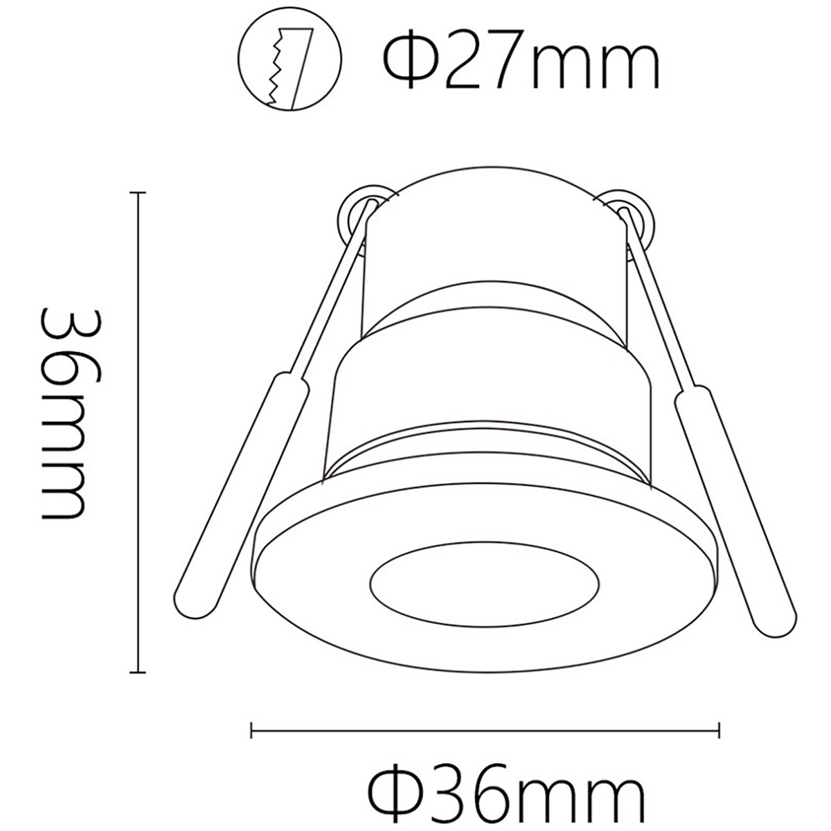 LED Veranda Spot Complete Set - Velvalux - 12 Stuks - 3W - Warm Wit 3000K - Dimbaar - Waterdicht IP65 - Inbouw - Rond - Mat Wit - Aluminium - 12V