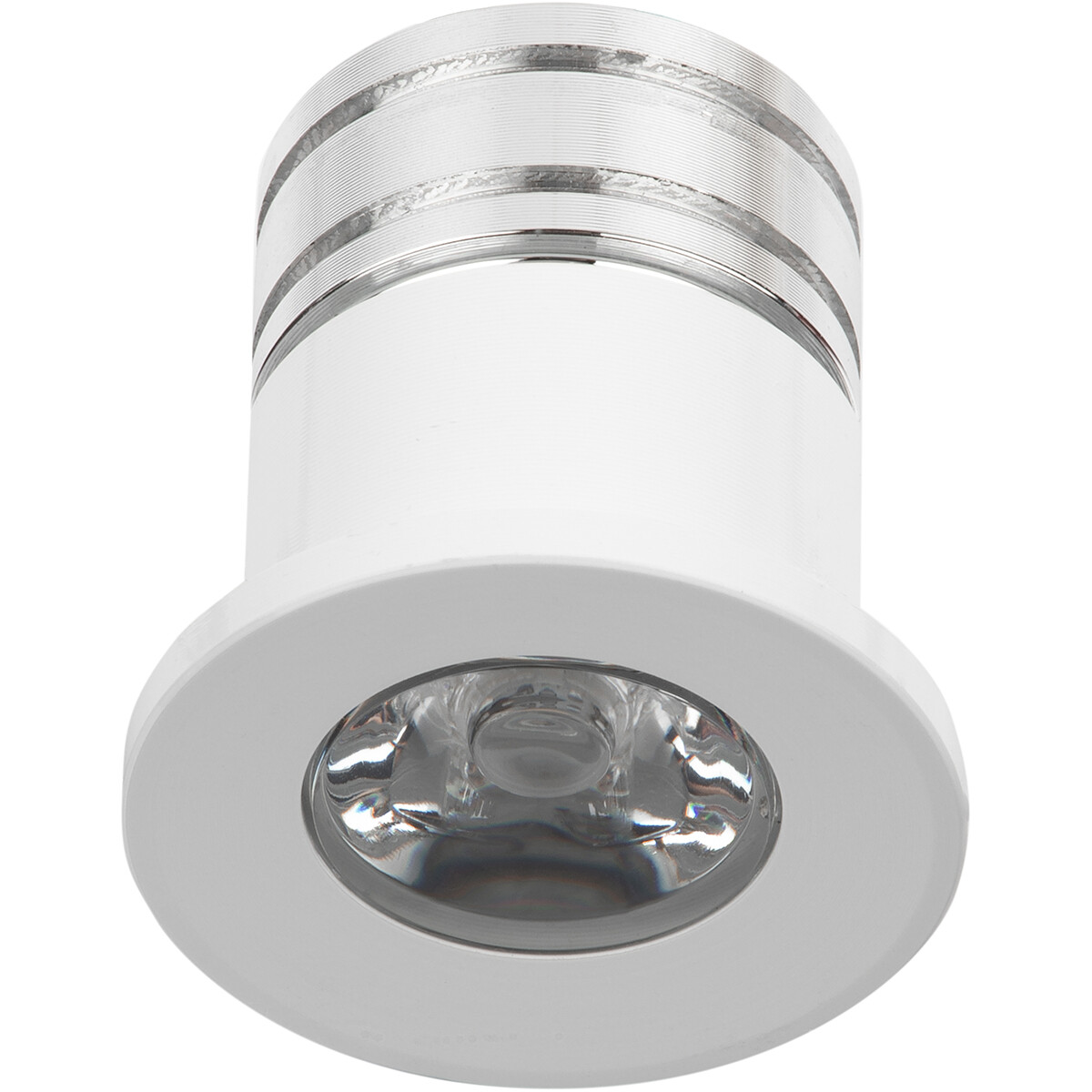 LED Veranda Spot Verlichting - 3W - Natuurlijk Wit 4000K - Inbouw - Dimbaar - Rond - Mat Wit - Aluminium - Ø31mm