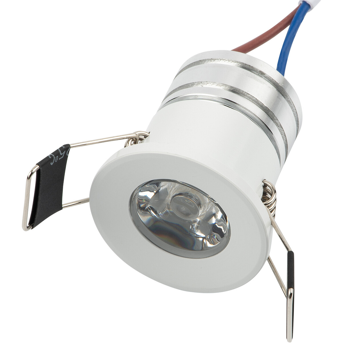 LED Veranda Spot Verlichting - Velvalux - 3W - Warm Wit 3000K - Inbouw - Dimbaar - Rond - Mat Wit - Aluminium - Ø31mm