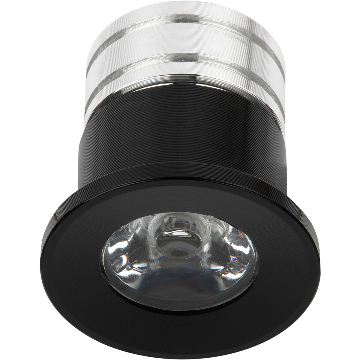 LED Veranda Spot Verlichting 6 Pack - Velvalux - 3W - Natuurlijk Wit 4000K - Inbouw - Rond - Mat Zwart - Aluminium - Ø31mm