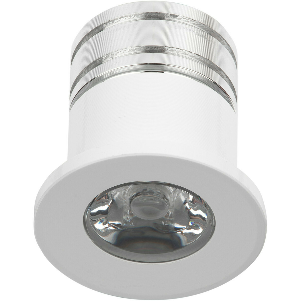 LED Veranda Spot Verlichting 6 Pack - Velvalux - 3W - Warm Wit 3000K - Inbouw - Dimbaar - Rond - Mat Wit - Aluminium - Ø31mm