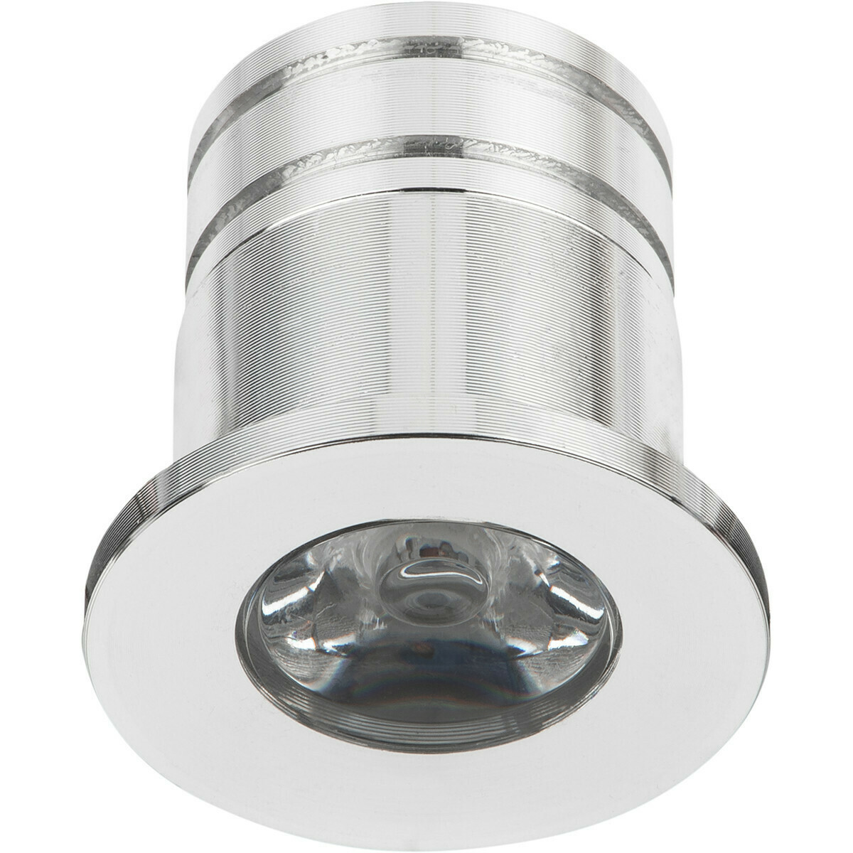 LED Veranda Spot Verlichting 6 Pack - Velvalux - 3W - Warm Wit 3000K - Inbouw - Dimbaar - Rond - Mat Zilver - Aluminium - Ø31mm