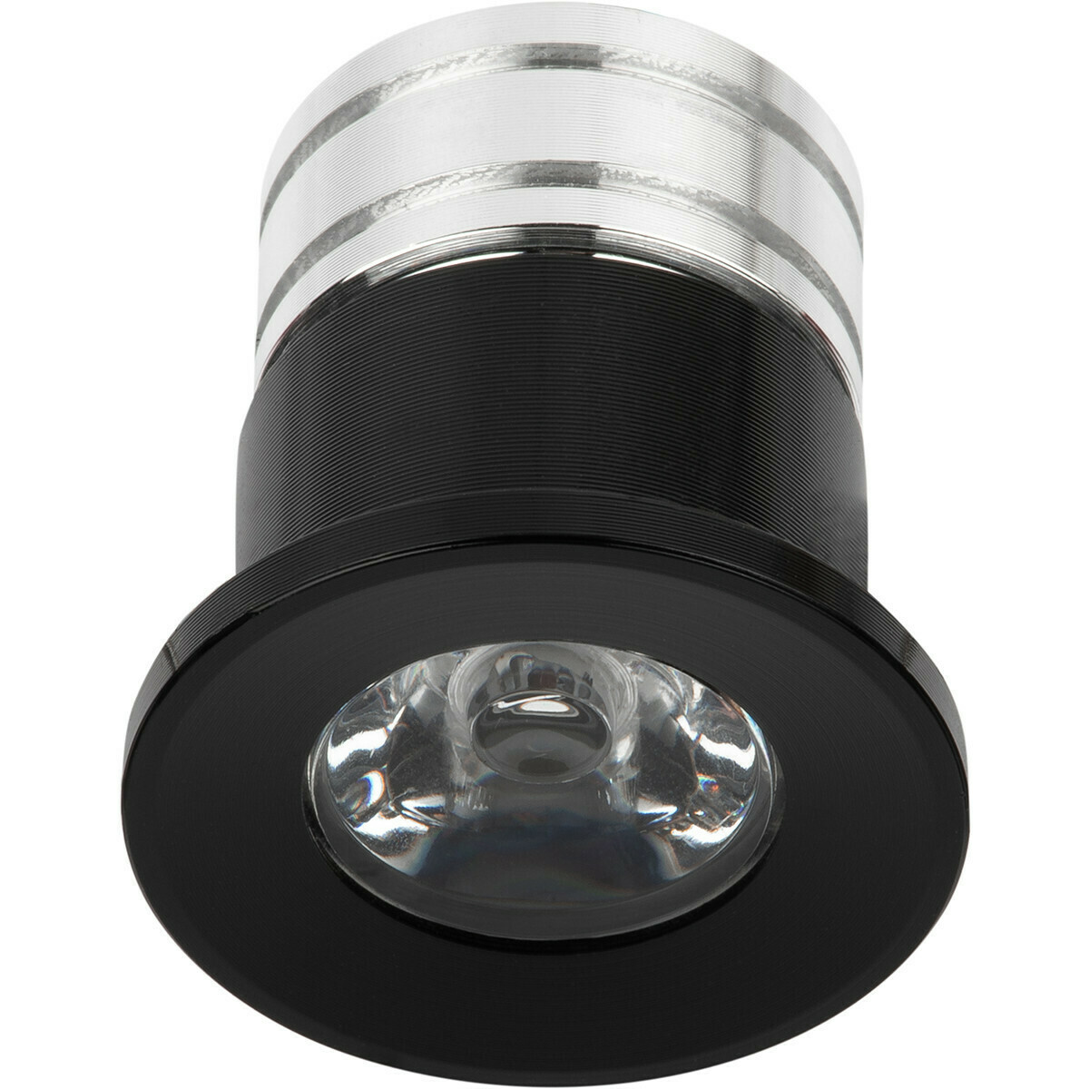 LED Veranda Spot Verlichting 6 Pack - Velvalux - 3W - Warm Wit 3000K - Inbouw - Dimbaar - Rond - Mat Zwart - Aluminium - Ø31mm