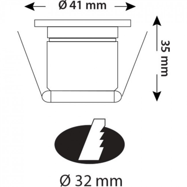 LED Veranda Spot Verlichting 6 Pack - Inbouw Rond 1W - Natuurlijk Wit 4200K - Mat Chroom Aluminium - Ø41mm