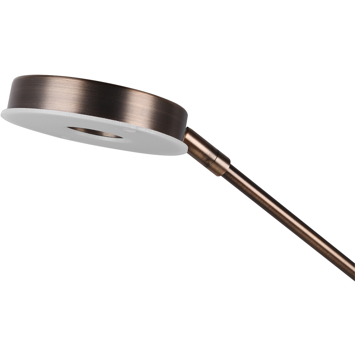 LED Vloerlamp - Trion Barry - 38W - Aanpasbare Kleur - Dimbaar - Rond - Oud Brons - Aluminium