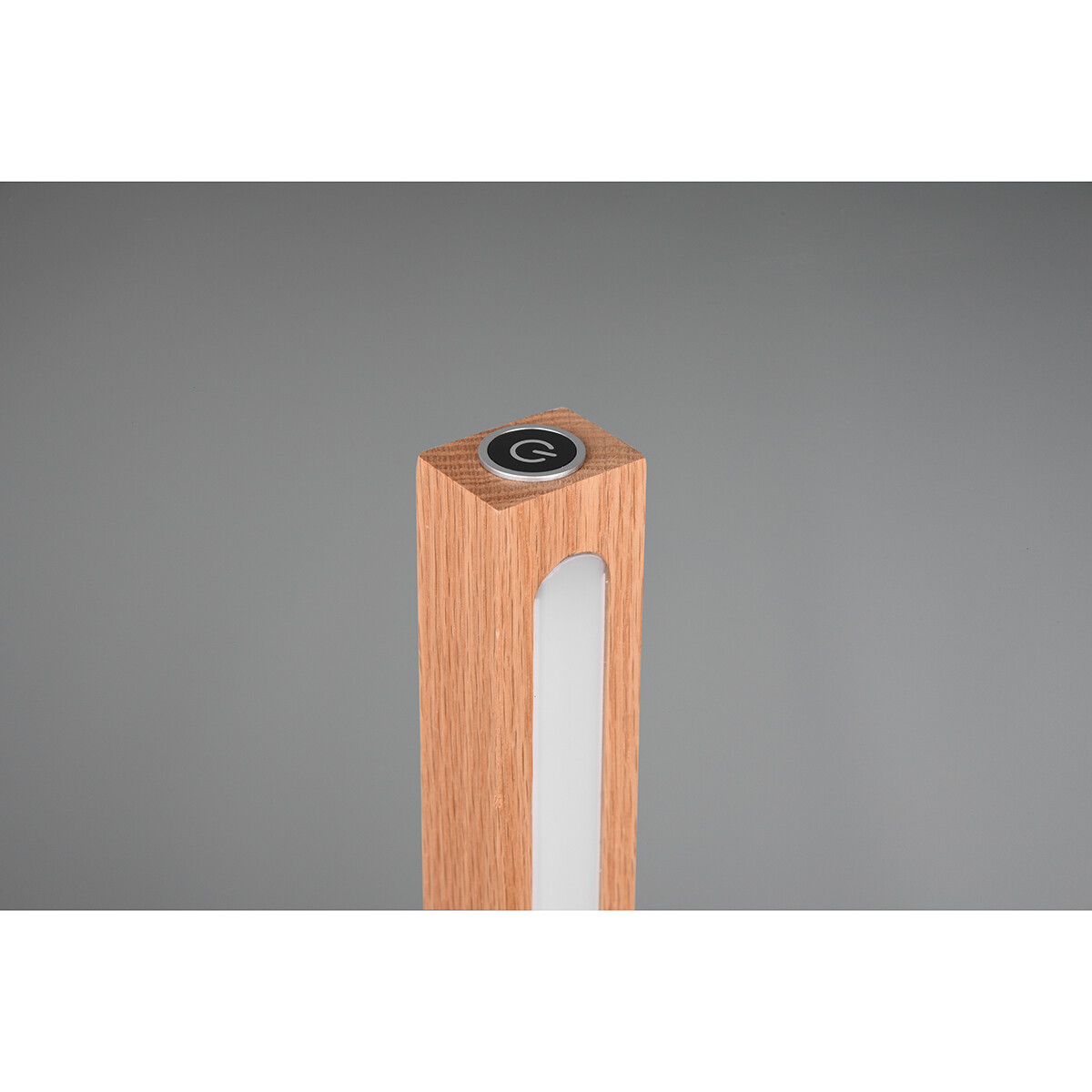 LED Vloerlamp - Trion Bulloni - 20W - Warm Wit 3000K - Rechthoek - Mat Bruin - Hout