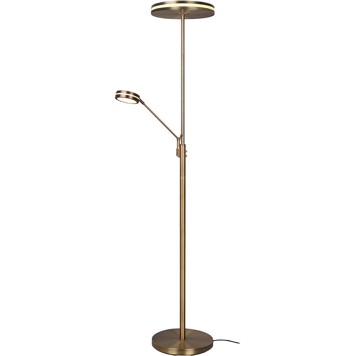 LED Vloerlamp - Trion Franco - 41.5W - Aanpasbare Kleur - Dimbaar - Rond - Oud Brons - Aluminium product afbeelding