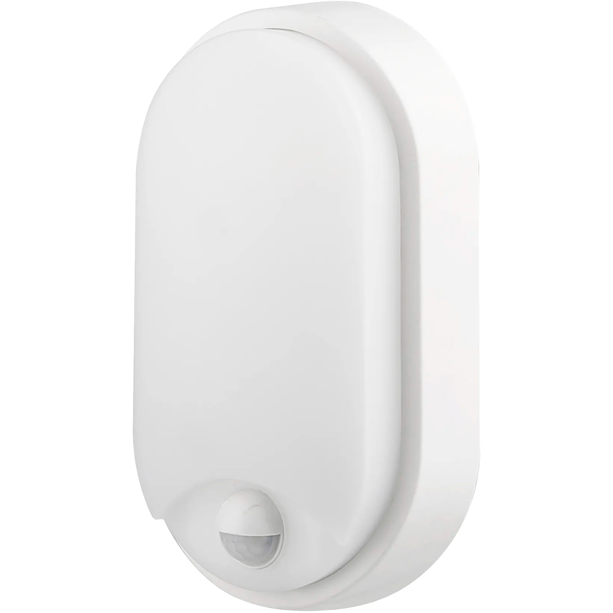 LED Wandlamp met Sensor - Kozolux Porta - 15W 1200lm - Natuurlijk Wit 4500K - IP54 - Ovaal - Wit