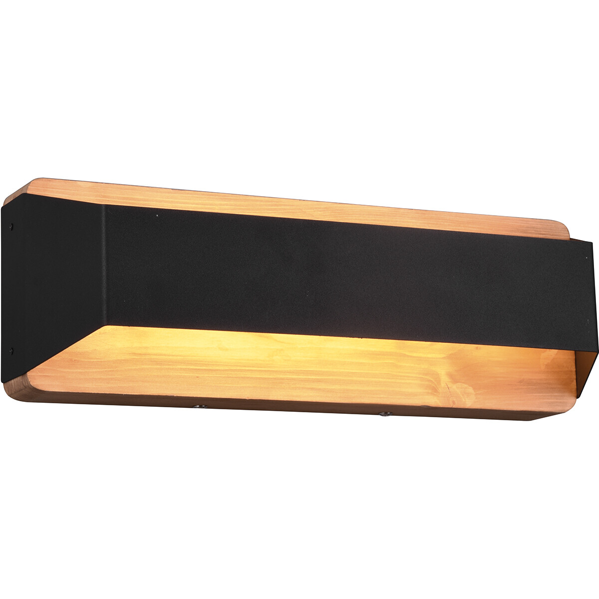 LED Wandlamp - Trion Arbon Up and Down - 13.5W - Warm Wit 3000K - Dimbaar - Rechthoek - Mat Zwart - Aluminium product afbeelding