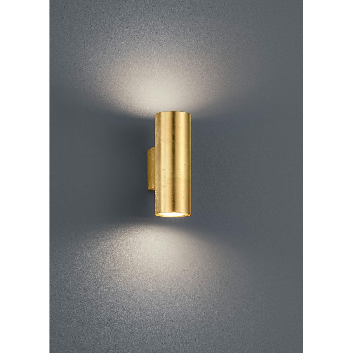 LED Wandlamp - Trion Clona - GU10 Fitting - Rond - Mat Goud - Aluminium