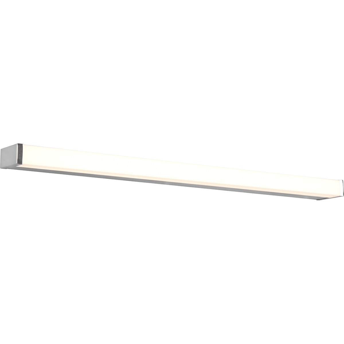 LED Wandlamp - Trion Fabian - 12W - Warm Wit 3000K - Spatwaterdicht IP44 - Rechthoek - Mat Chroom - Aluminium product afbeelding