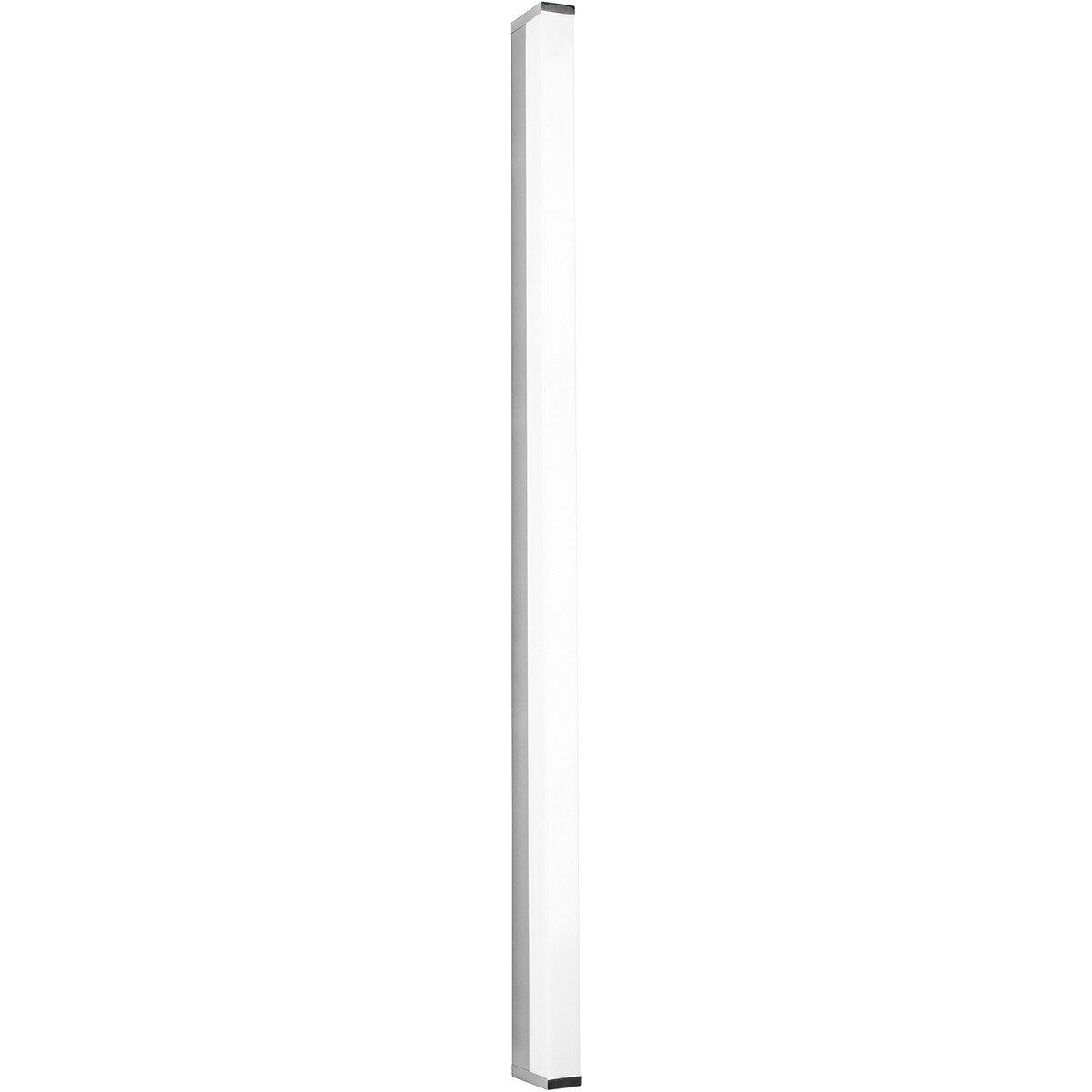 LED Wandlamp - Trion Fabian - 20W - Warm Wit 3000K - Spatwaterdicht IP44 - Rechthoek - Mat Chroom - Aluminium