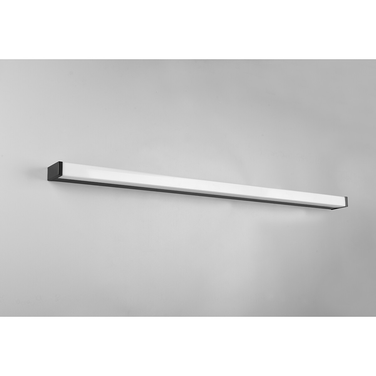 LED Wandlamp - Trion Fabian - 20W - Warm Wit 3000K - Spatwaterdicht IP44 - Rechthoek - Mat Zwart - Aluminium