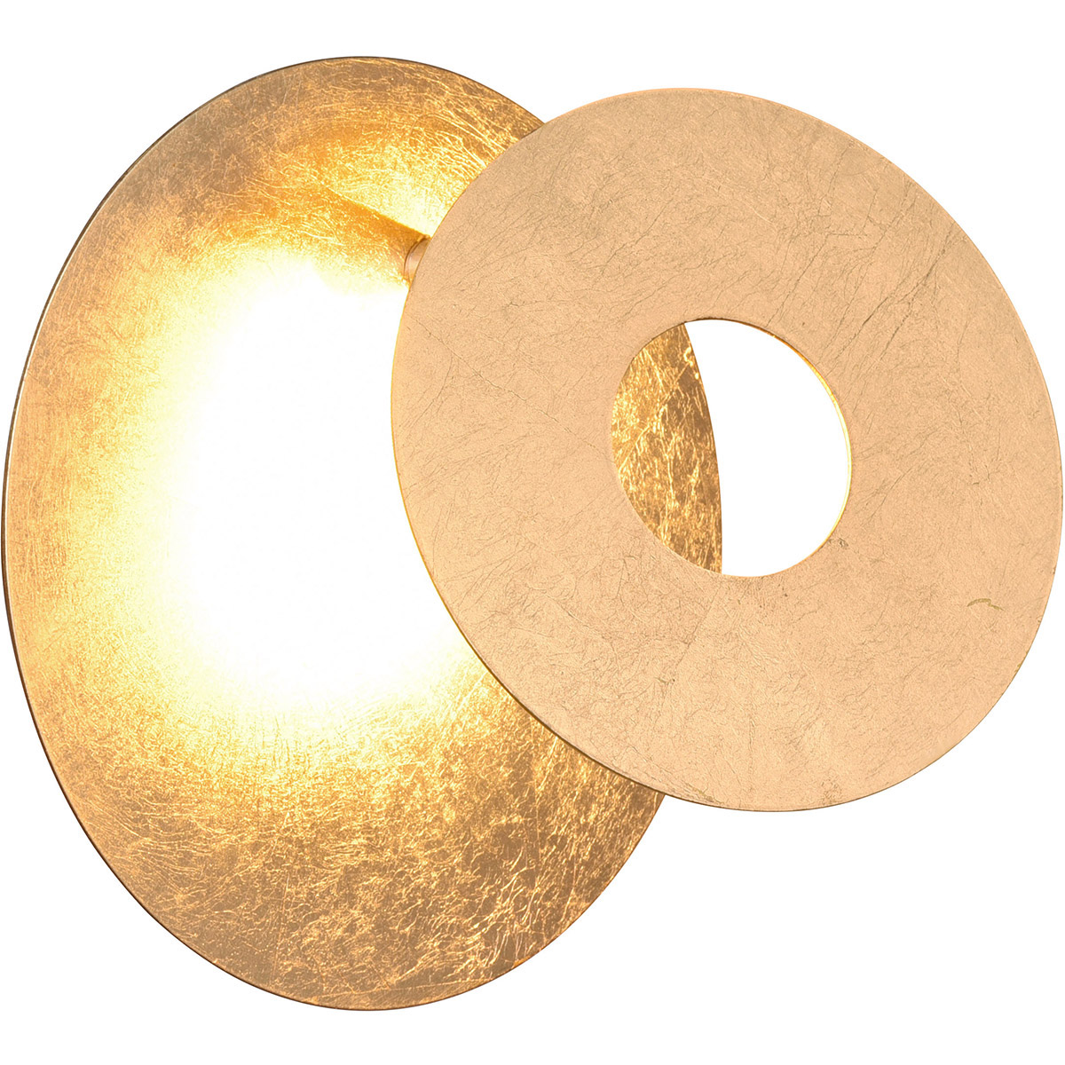 LED Wandlamp - Trion Marina - 6W - Warm Wit 3000K - Rond - Goud - Metaal