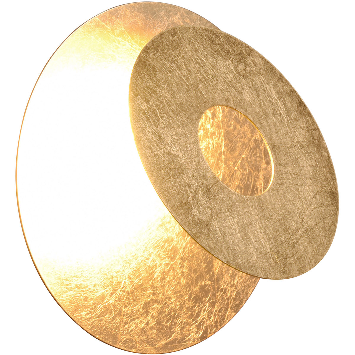 LED Wandlamp - Trion Marina - 6W - Warm Wit 3000K - Rond - Goud - Metaal