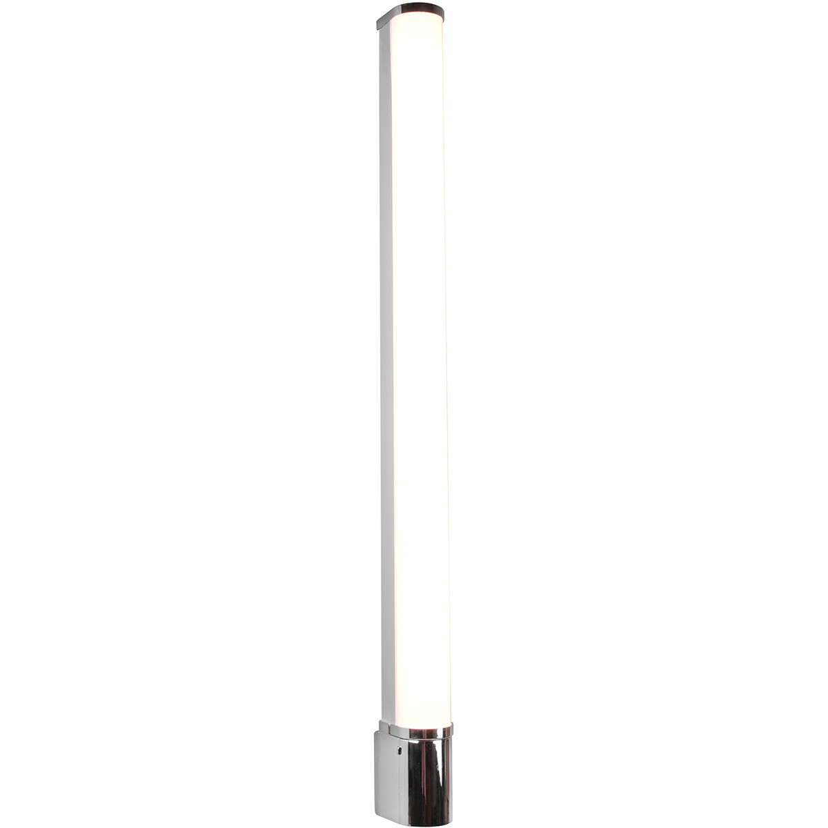 LED Wandlamp - Trion Pilana - 16W - Warm Wit 3000K - Spatwaterdicht IP44 - Rond - Glans Chroom - Kunststof