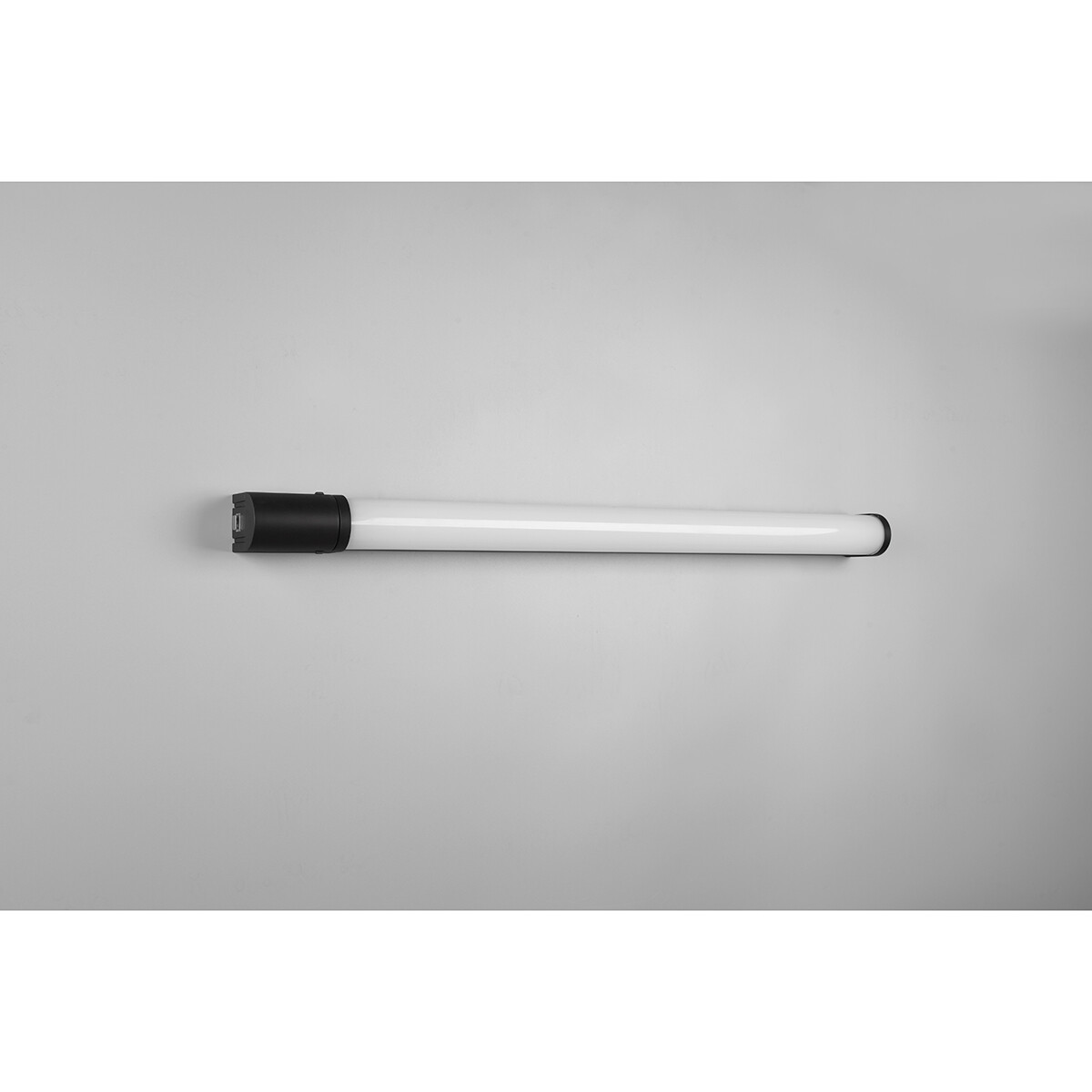 LED Wandlamp - Trion Pilana - 16W - Warm Wit 3000K - Spatwaterdicht IP44 - Rond - Mat Zwart - Kunststof